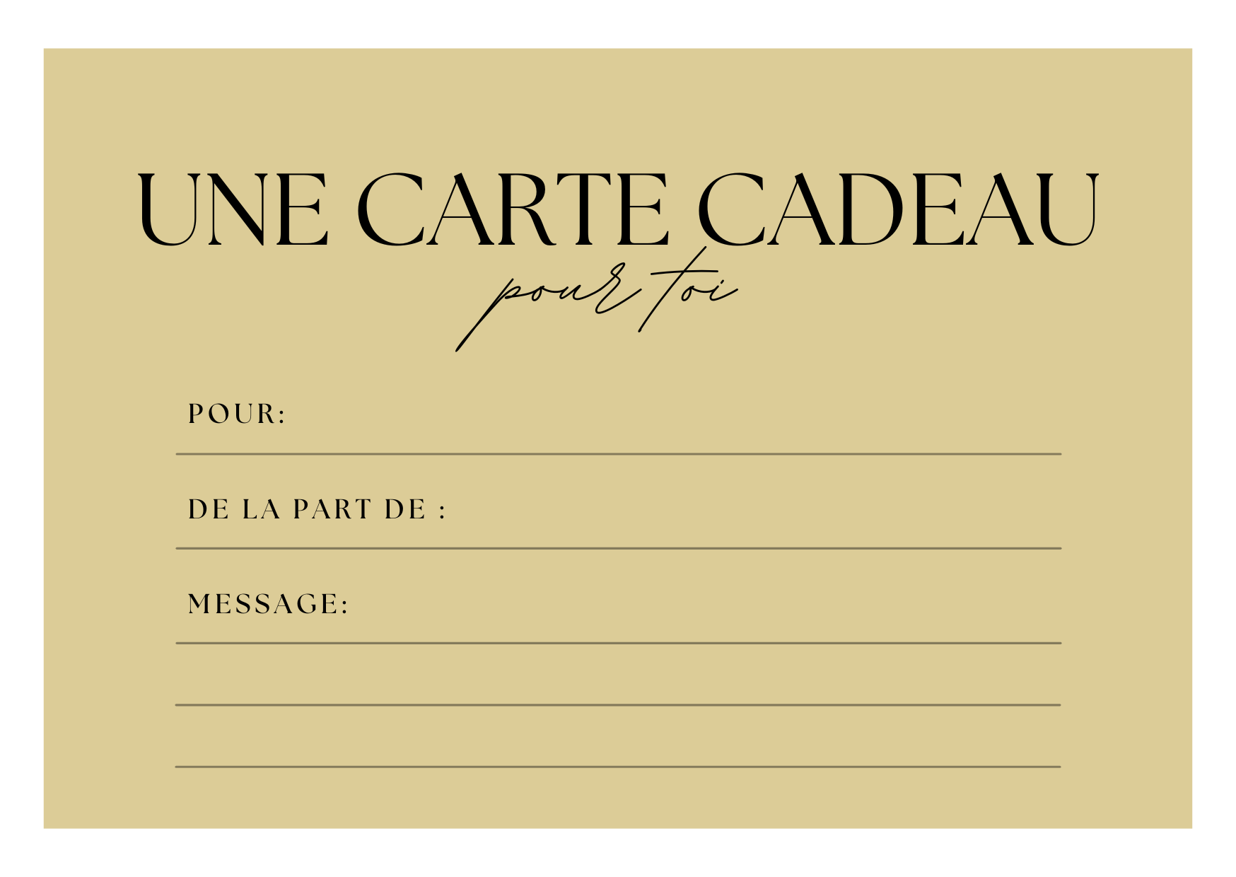CARTE CADEAU